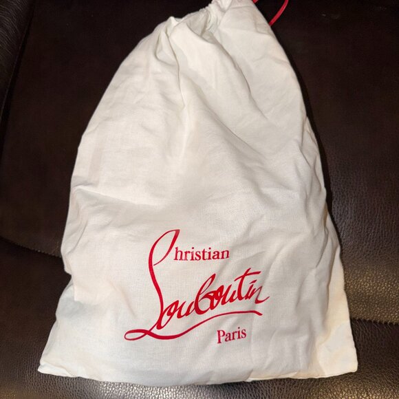 Christian Louboutin 110mm Pyraclou Metallic Spike Wedge Sandals - Size 38 - Picture 8 of 12